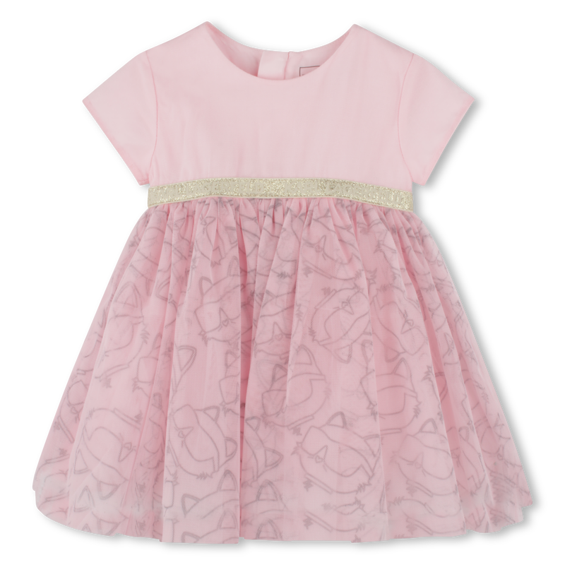 Robe de cérémonie avec imprimé KARL LAGERFELD KIDS 
                    FILLE