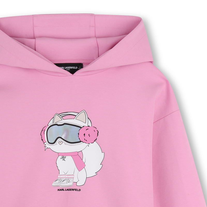Robe &agrave; capuche KARL LAGERFELD KIDS 
                        FILLE