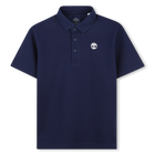 Polo uni avec logo poitrine, MEDIEVAL BLUE, hi-res