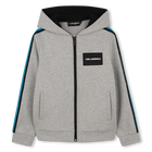 Sweat zipp&eacute; &agrave; capuche KARL LAGERFELD KIDS 
                    GARCON