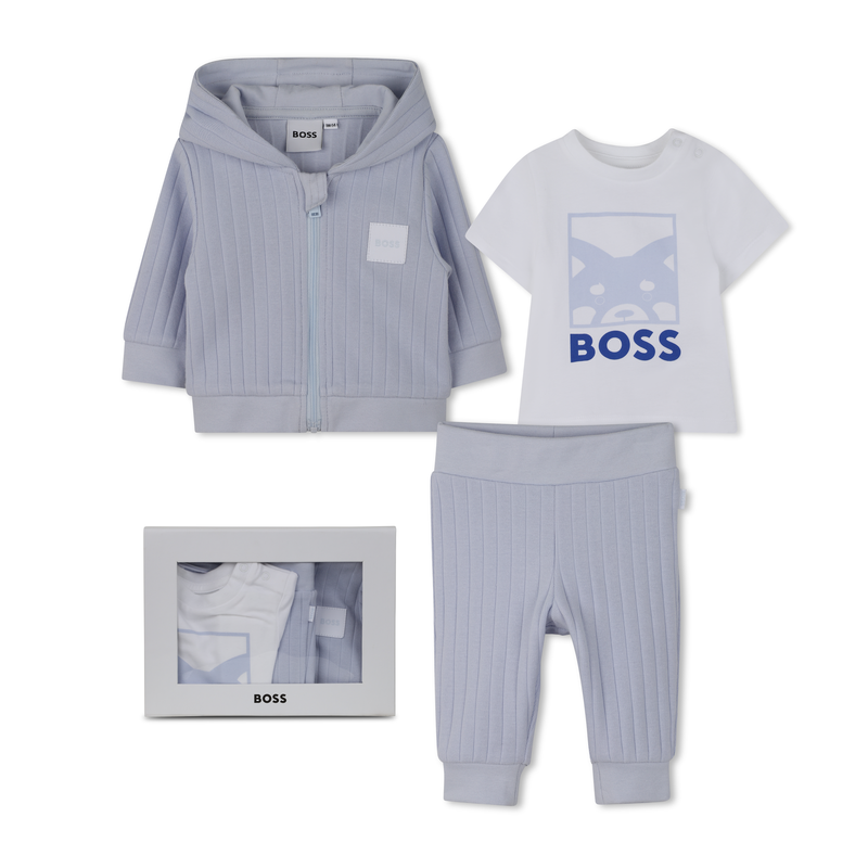 ENSEMBLE CARDIGAN + PANTALON + T-SHIRT BOSS 
                        GARCON