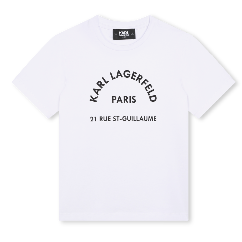 T-shirt avec imprimé placé KARL LAGERFELD KIDS 
                    FILLE