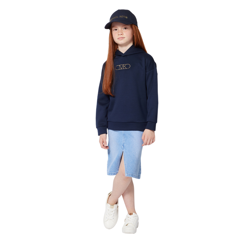 Jupe mi-longue en jean MICHAEL KORS 
                    FILLE