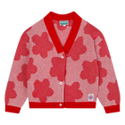 Cardigan boutonn&eacute; &agrave; fleurs KENZO KIDS 
                    FILLE