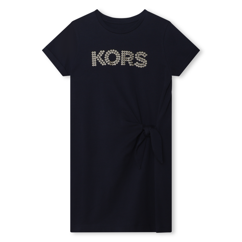 Robe nouée à manches courtes MICHAEL KORS 
                    FILLE
