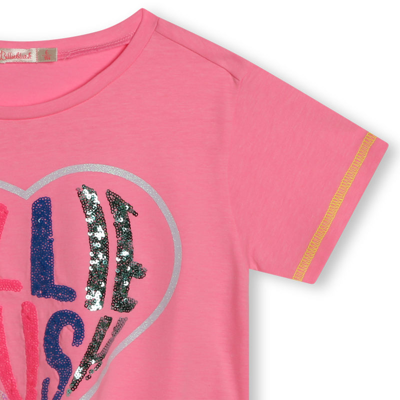 T-shirt forme confort orné de sequins BILLIEBLUSH 
                    FILLE