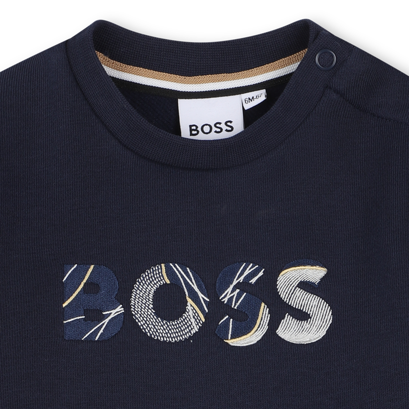 Pull col rond BOSS 
                    GARCON