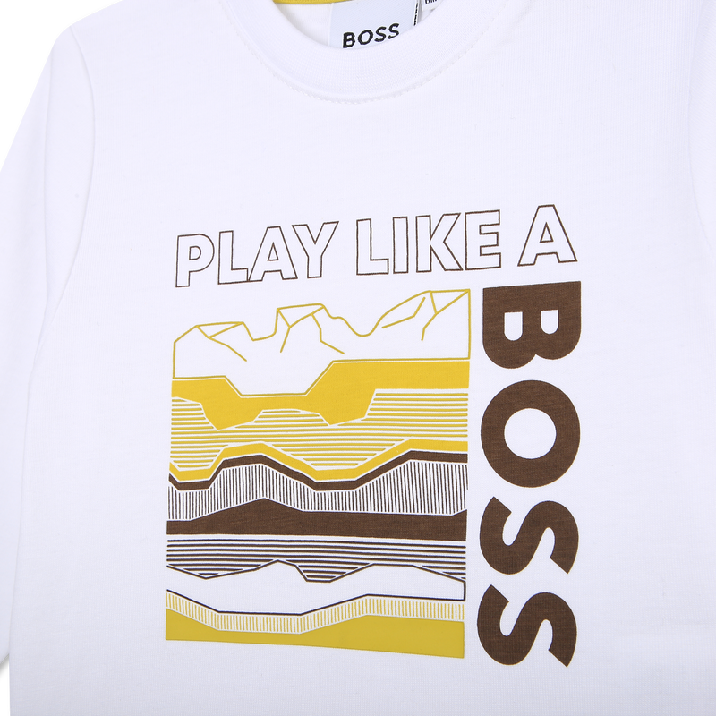 T-shirt montagnes BOSS 
                    GARCON