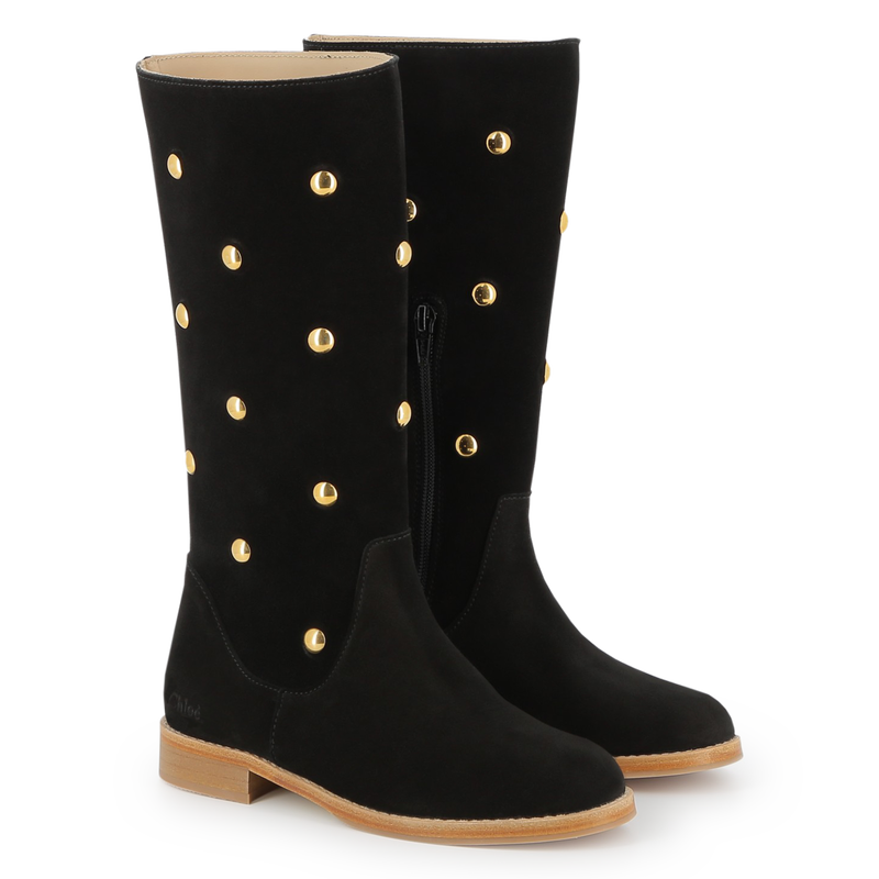 Bottes en cuir suédé de veau CHLOE 
                    FILLE