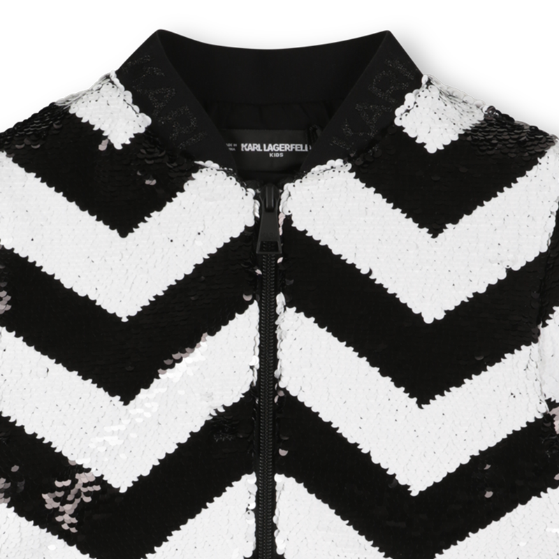 Robe avec ouverture zipp&eacute;e KARL LAGERFELD KIDS 
                        FILLE