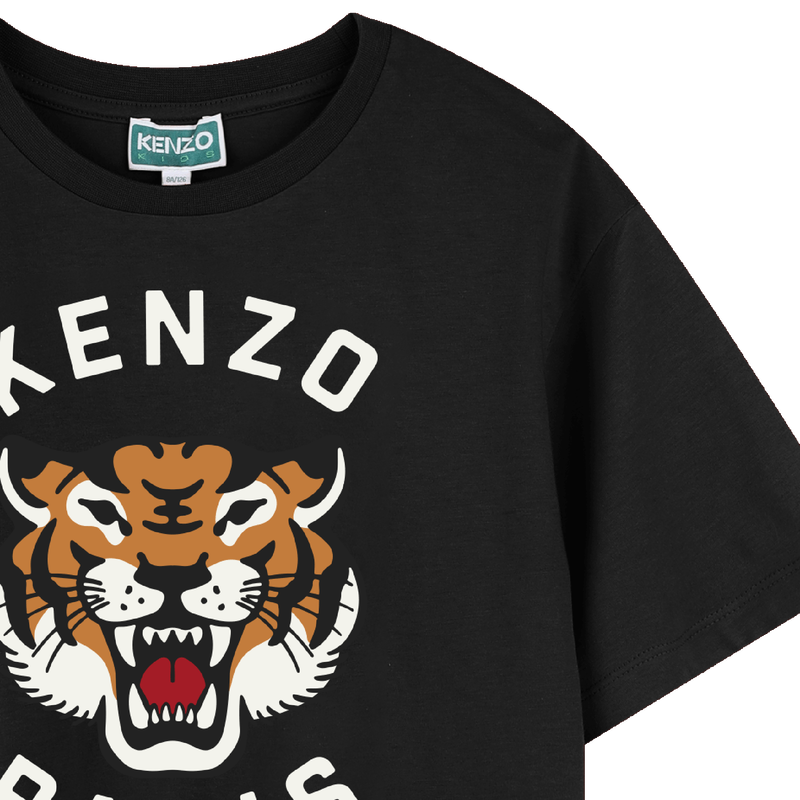 T-shirt en coton avec imprimé KENZO KIDS 
                    GARCON