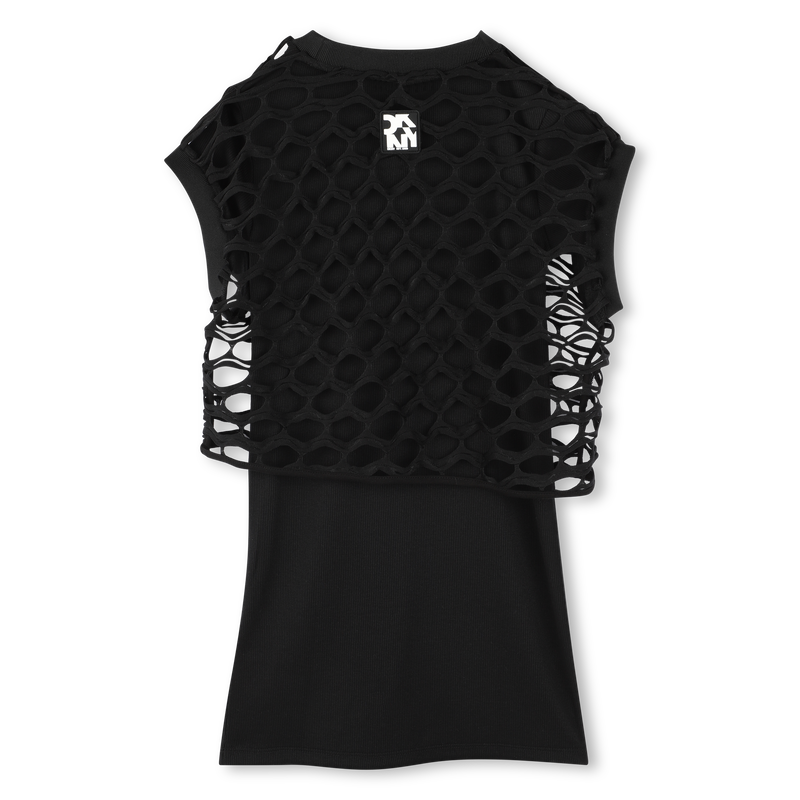Robe 2 en 1 manches courtes DKNY 
                    FILLE