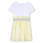 Robe manches courtes bi-matiere KARL LAGERFELD KIDS 
                    FILLE