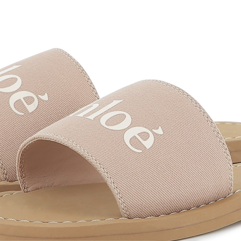 Claquettes en textile CHLOE 
                    FILLE