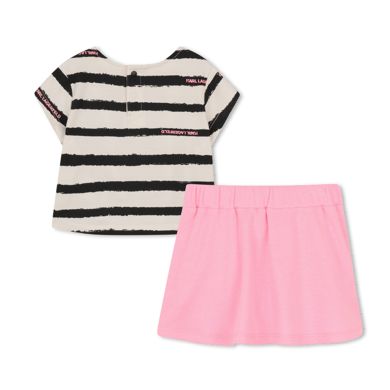 ENSEMBLE T-SHIRT ET JUPE KARL LAGERFELD KIDS 
                        FILLE