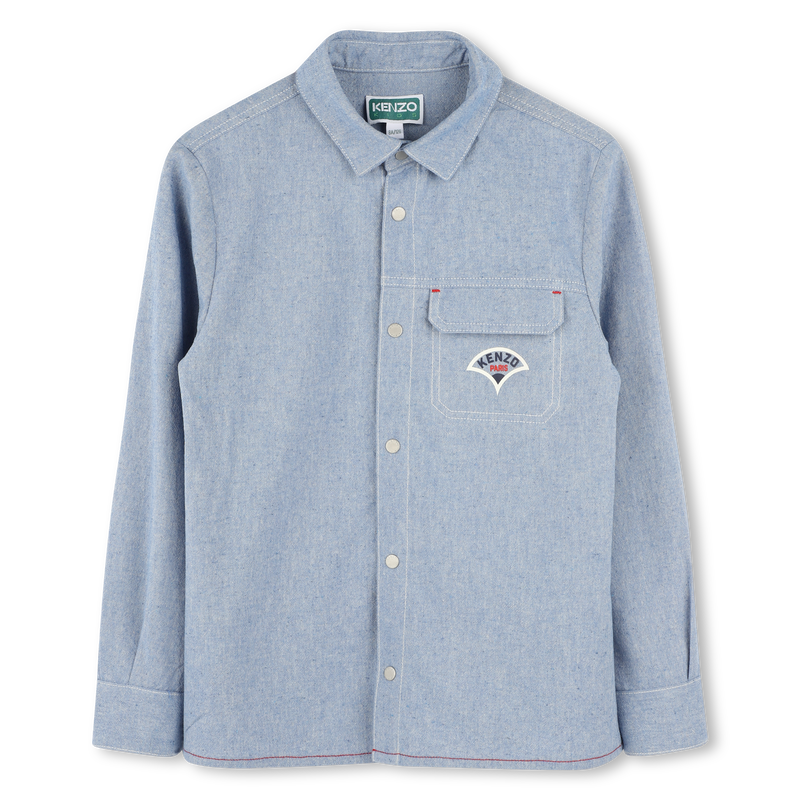 Chemise manches longues coton KENZO KIDS 
                    GARCON
