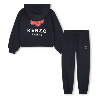 Ensemble cardigan et pantalon en molleton KENZO KIDS FILLE