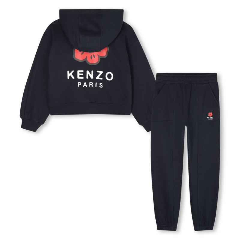 Ensemble cardigan et pantalon en molleton KENZO KIDS 
                    FILLE