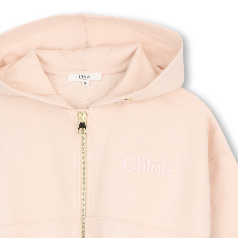 SWEAT ZIPP&Eacute; &Agrave; CAPUCHE CHLOE 
                        FILLE