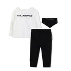 Ensemble t-shirt, cale&ccedil;on et foulard KARL LAGERFELD KIDS 
                    GARCON