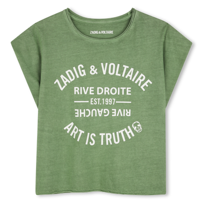 TEE-SHIRT MANCHES COURTES ZADIG & VOLTAIRE FILLE