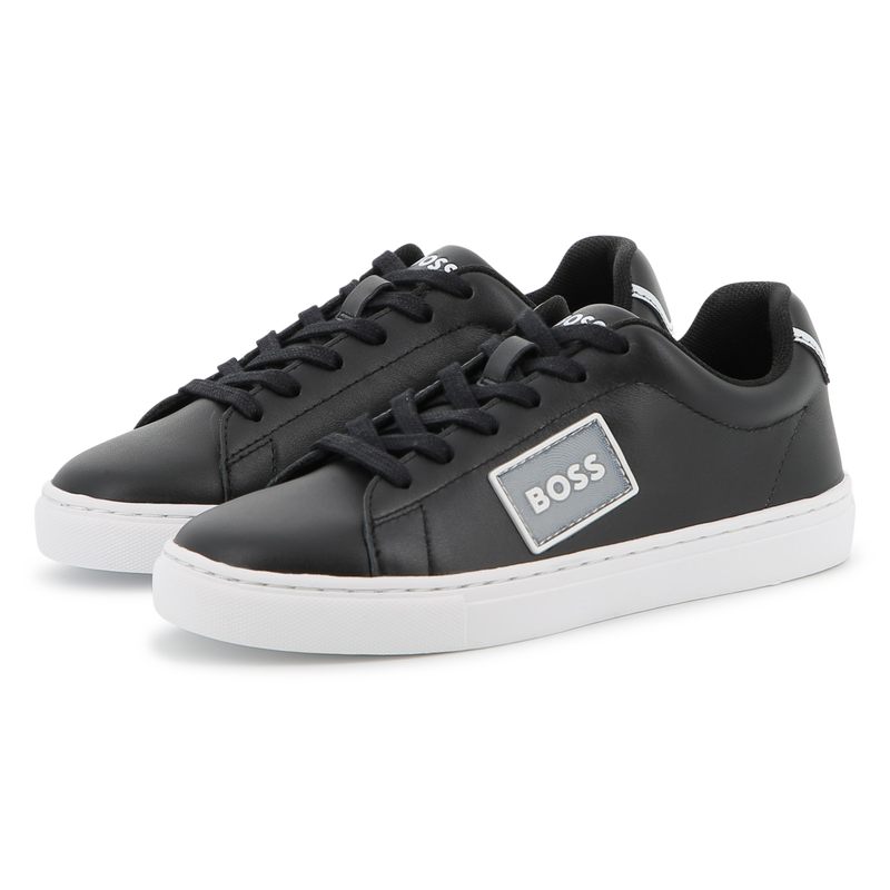 Baskets en cuir de vachette BOSS 
                    GARCON