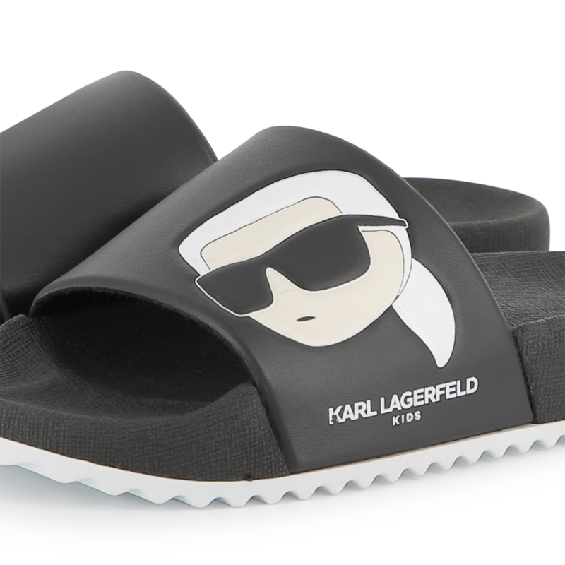 Claquettes &agrave; motif KARL LAGERFELD KIDS 
                        GARCON