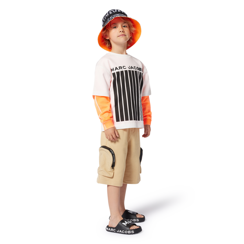 T-shirt en coton bicolore MARC JACOBS 
                        GARCON