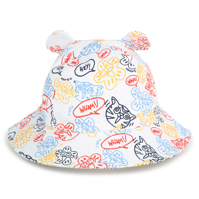 Bob en coton imprimé oreilles KENZO KIDS 
                    UNISEXE