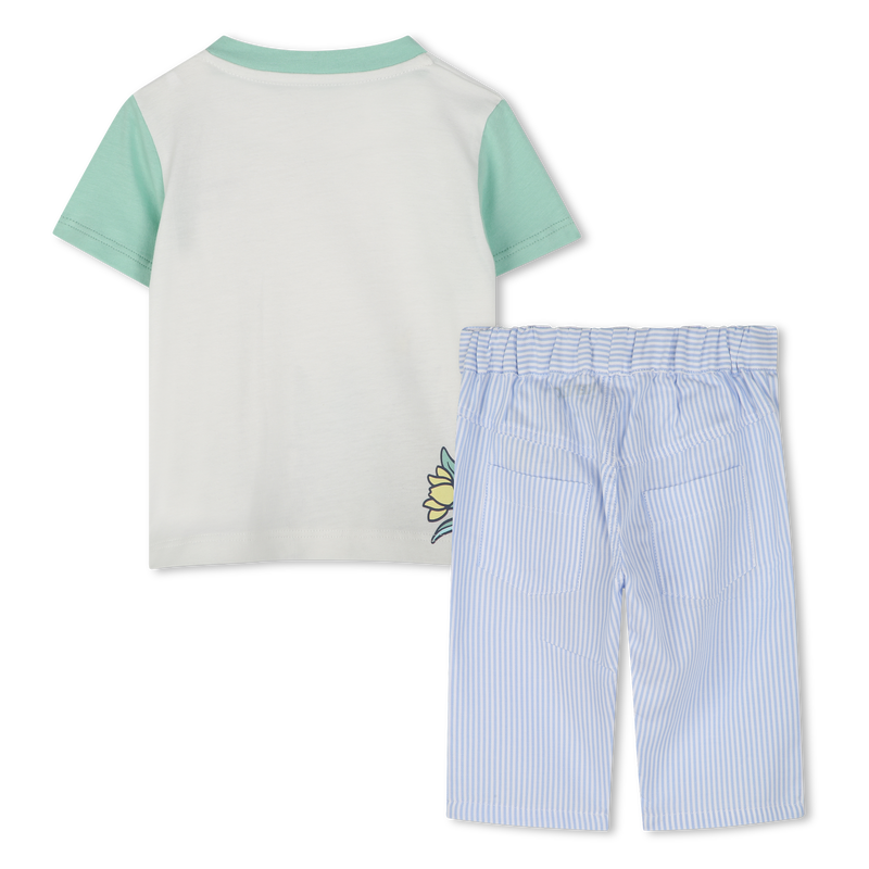T-shirt et pantalon en coton KENZO KIDS 
                    GARCON