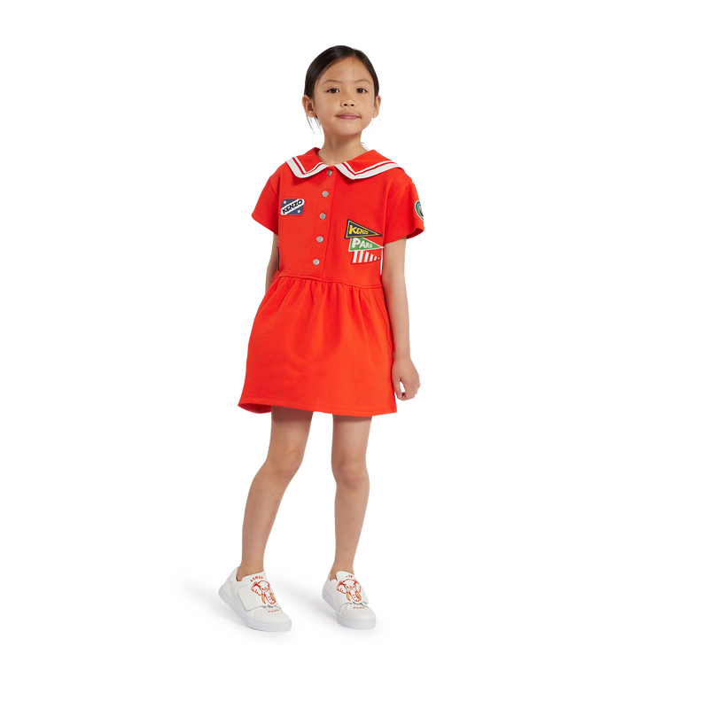 Baskets bande auto-agrippanteées en cuir KENZO KIDS 
                    UNISEXE