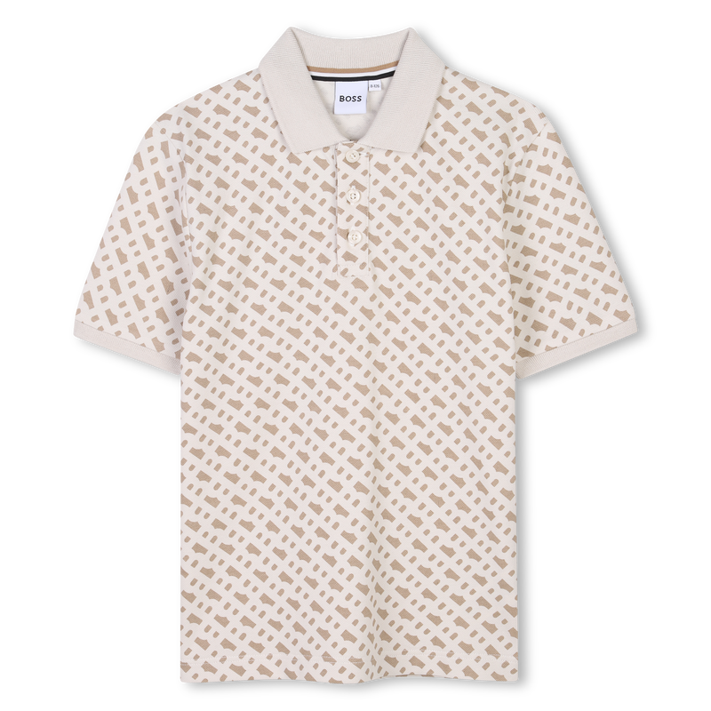 Polo coupe droite imprimé BOSS 
                    GARCON