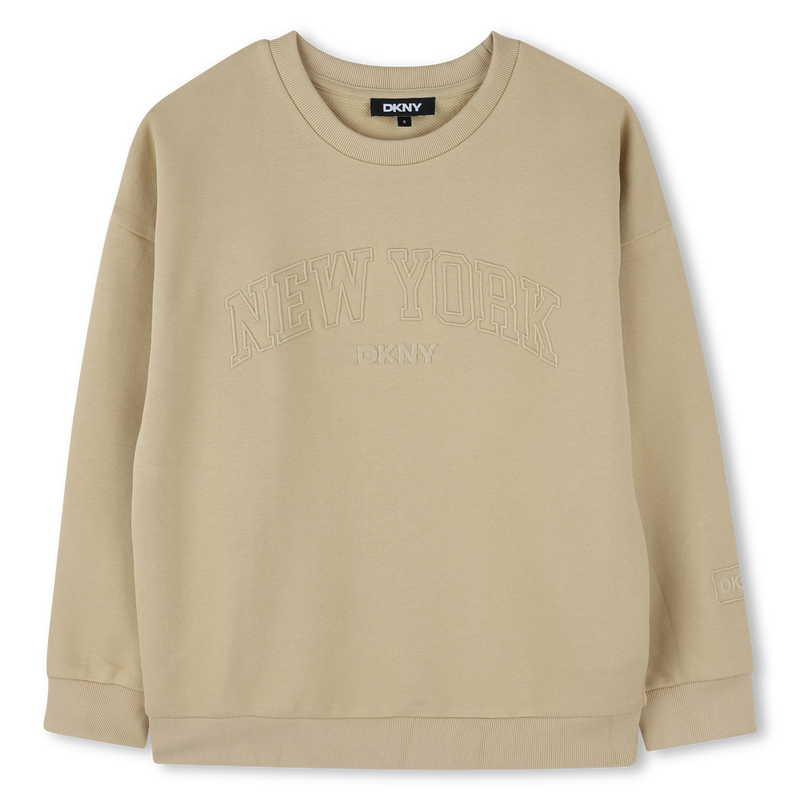 Sweat-shirt coton molletonn&eacute; DKNY 
                        UNISEXE