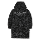 Doudoune longue &agrave; capuche KARL LAGERFELD KIDS 
                    FILLE