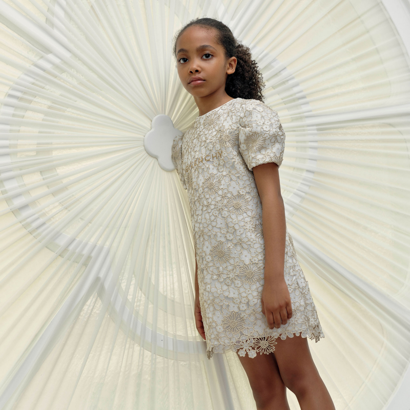 Robe à fleurs en dentelle GIVENCHY 
                    FILLE