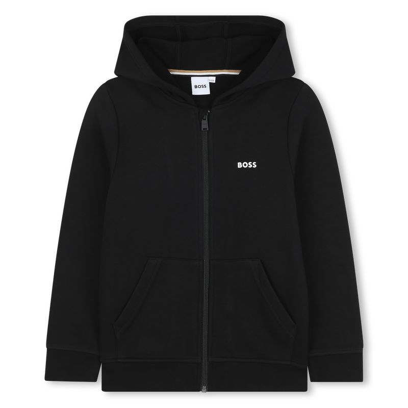 Sweat-shirt zippé à capuche BOSS 
                    GARCON