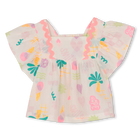Chemisier manches courtes volantees BILLIEBLUSH 
                    FILLE