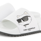 Claquettes avec imprim&eacute; relief KARL LAGERFELD KIDS 
                    FILLE
