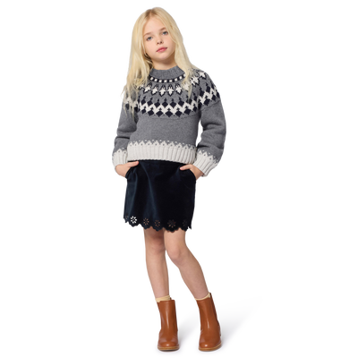 Jupe courte avec fermeture zippée CHLOE FILLE