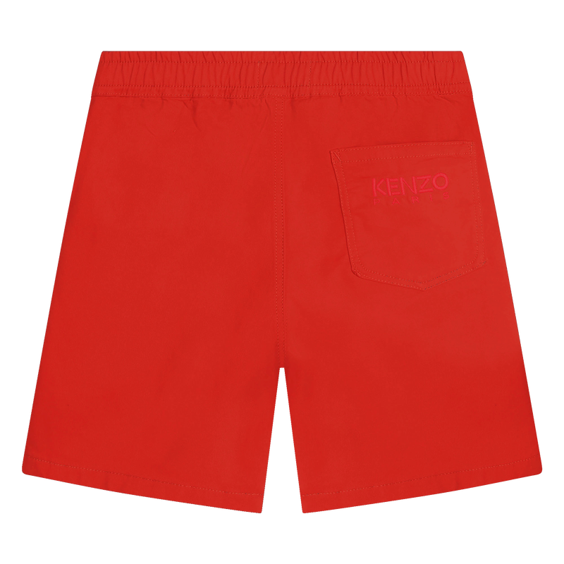 Short uni en sergé de coton KENZO KIDS 
                    GARCON