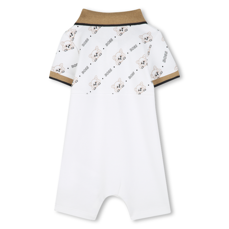 Combinaison-short &agrave; col polo BOSS 
                        GARCON