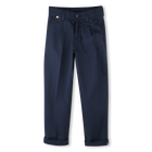 Pantalon chino uni, BLEU CARGO, hi-res
