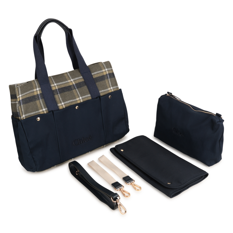 Sac à langer bi-matière CHLOE 
                        FILLE