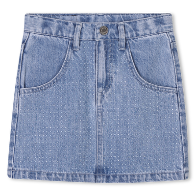 Jupe en jean avec strass MARC JACOBS FILLE