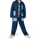 Jean avec poches et broderie KENZO KIDS 
                    GARCON