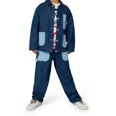 Jean avec poches et broderie KENZO KIDS GARCON