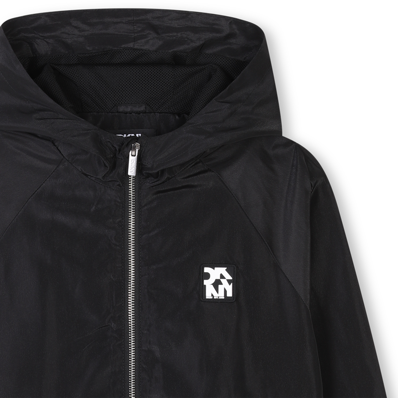 Blouson déperlant à capuche DKNY 
                    FILLE