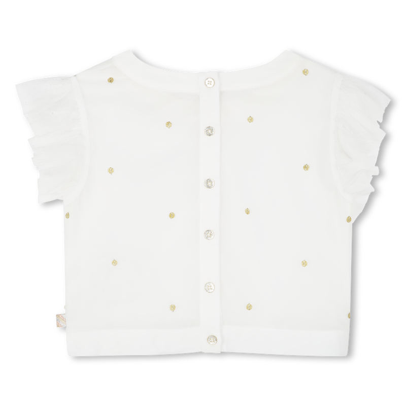 Blouse avec tulle ornée de sequins BILLIEBLUSH 
                    FILLE