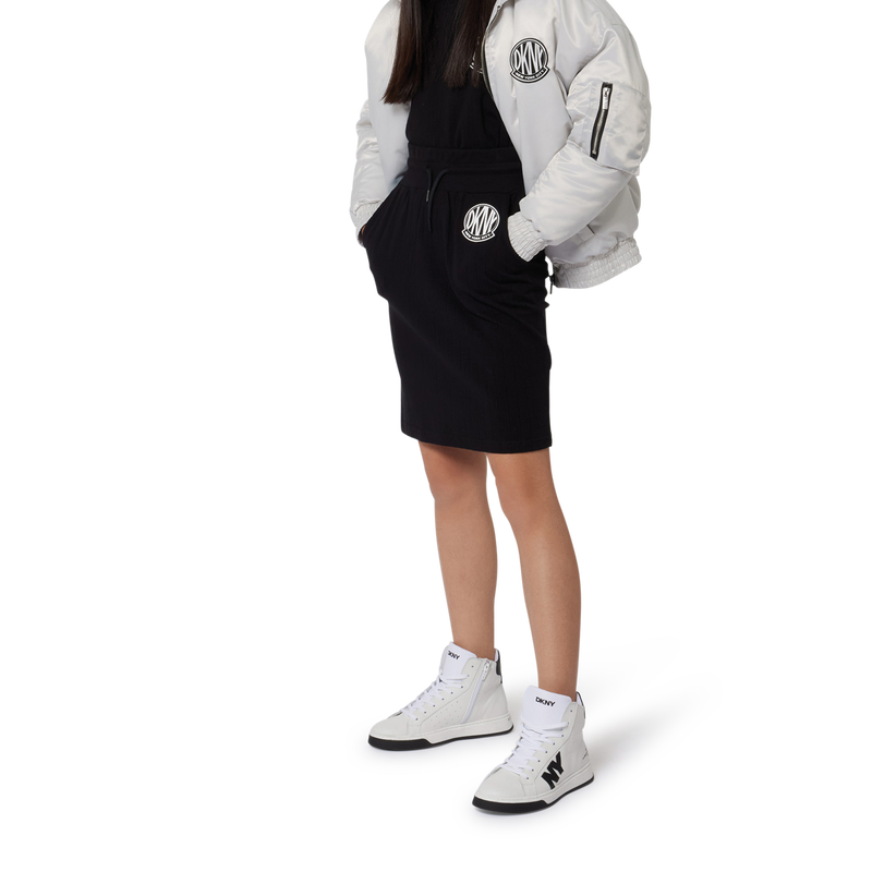 Blouson zipp&eacute; effet satin&eacute; DKNY 
                        FILLE