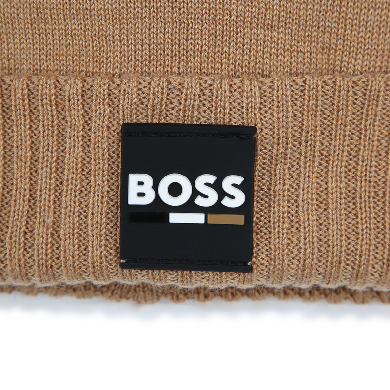 Bonnet tricot avec revers BOSS 
                    GARCON